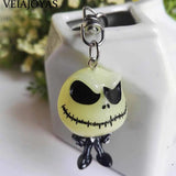 Nightmare 3D Jack Skellington Keychain Noctilucent Resin Keyring