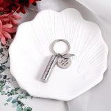 U2JF Cylinder Cremation Keychain Angel Wing Urn Memorial Ashes Jewelry