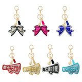 Rhinestone Flannel Fruit Plant French Fries Keychain Pendant
