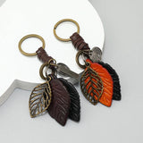 Vintage Bronze Alloy Heart-Shaped Charm Keychains Handbag Car Key Ring