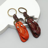 Vintage Bronze Alloy Heart-Shaped Charm Keychains Handbag Car Key Ring
