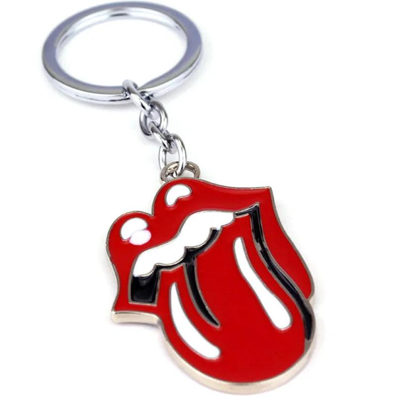Big Tongue Keychain Keyring Metal Pendant Car Holder for Fans