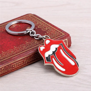 Big Tongue Keychain Keyring Metal Pendant Car Holder for Fans