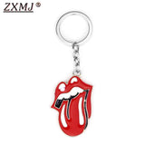Big Tongue Keychain Keyring Metal Pendant Car Holder for Fans