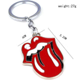 Big Tongue Keychain Keyring Metal Pendant Car Holder for Fans