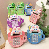 Silicone Maze Calculator Keychain Rabbit Frog Bear Shape Pendant