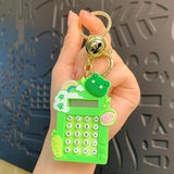 Silicone Maze Calculator Keychain Rabbit Frog Bear Shape Pendant