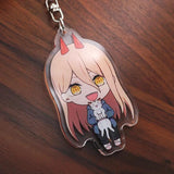 Chainsaw Man Anime Denji Makima Aki Keychain