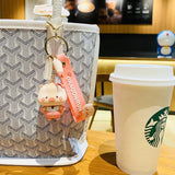 Cute Pig Keychain Doll for Schoolbag, Girl Boy Couple Bag Pendant Gift