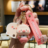 Cute Pig Keychain Doll for Schoolbag, Girl Boy Couple Bag Pendant Gift