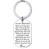 Brother Keychain Inspirational Gift For Teen Boys