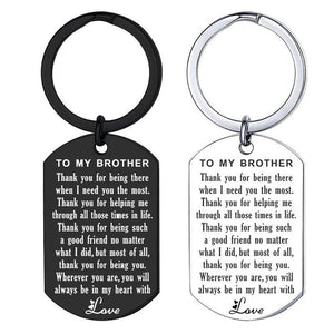 Brother Keychain Inspirational Gift For Teen Boys