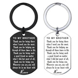 Brother Keychain Inspirational Gift For Teen Boys