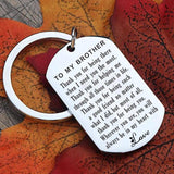 Brother Keychain Inspirational Gift For Teen Boys