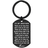 Brother Keychain Inspirational Gift For Teen Boys
