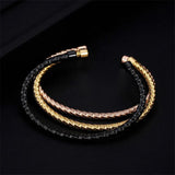 Punk Vintage Silver Charm Bracelet for Women