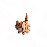 Tiger Hand Carved Wooden Key Chain Pendant Car Key Ring