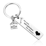 Home Adventures Memories Keychain Housewarming Gift Keyring First Home Key Chain