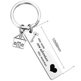 Home Adventures Memories Keychain Housewarming Gift Keyring First Home Key Chain