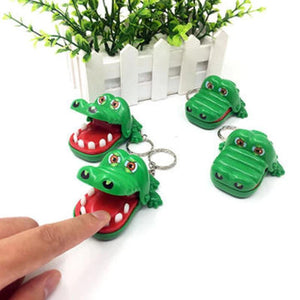 Crocodile Bite Finger Toy Keychain