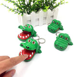 Crocodile Bite Finger Toy Keychain
