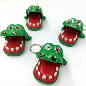 Crocodile Bite Finger Toy Keychain