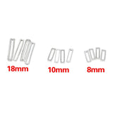 100 Pcs Transparent O Shape DIY Fixed Rubber Circle for Key Chain Parking Sign