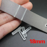 100 Pcs Transparent O Shape DIY Fixed Rubber Circle for Key Chain Parking Sign