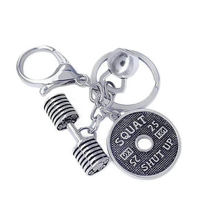 Fitness Jewelry Keychain Precision Production Kettlebell Barbell Dumbbells