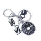 Fitness Jewelry Keychain Precision Production Kettlebell Barbell Dumbbells