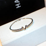 Harong Inlaid Crystal Lady Bracelets - Party Bangle Accessory Gift