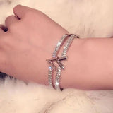 Harong Inlaid Crystal Lady Bracelets - Party Bangle Accessory Gift