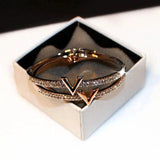 Harong Inlaid Crystal Lady Bracelets - Party Bangle Accessory Gift