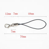 50pcs DIY Thread Cord Key Holder Key Ring Bag Phone Hanger Lobster Keyrings