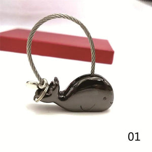 Couple Kissing Whales Magnetism Keychain Christmas Valentines Gift