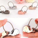 Couple Kissing Whales Magnetism Keychain Christmas Valentines Gift