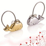 Couple Kissing Whales Magnetism Keychain Christmas Valentines Gift