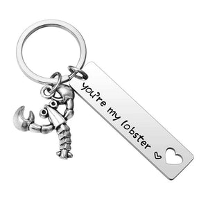 You're My Lobster Couple Keychain Gift TV Show Anniversary Gift