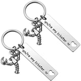 You're My Lobster Couple Keychain Gift TV Show Anniversary Gift