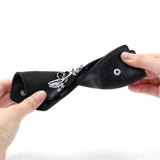 6 Hooks Leather Keychain Storage Organizer Pouch Key Holder Wallets