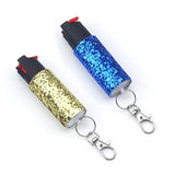 Retro Press Self-Defense Key Chain Anti-Wolf Sequin Bag Pendant
