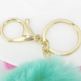 PU Bowknot Hairball Key Chain Pendant Bag Car Key Hang Accessories