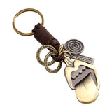 Vintage Maple Leaves Charm Keychains Handbag Car Key Ring Pendant Keyrings