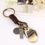 Vintage Maple Leaves Charm Keychains Handbag Car Key Ring Pendant Keyrings