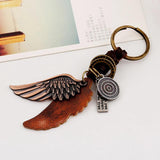 Vintage Maple Leaves Charm Keychains Handbag Car Key Ring Pendant Keyrings