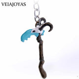 Dota 2 Keychain Butterfly Sword Pudge Hook Metal Key Ring