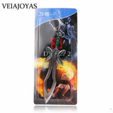 Dota 2 Keychain Butterfly Sword Pudge Hook Metal Key Ring
