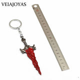 Dota 2 Keychain Butterfly Sword Pudge Hook Metal Key Ring