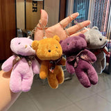 Mini Plush Bear Keychains - Teddy Bear Key Chain for Teens Girls Boys