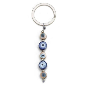 Colorful Heart Evil Eye Keychain Car Keyring Women Men Jewelry
